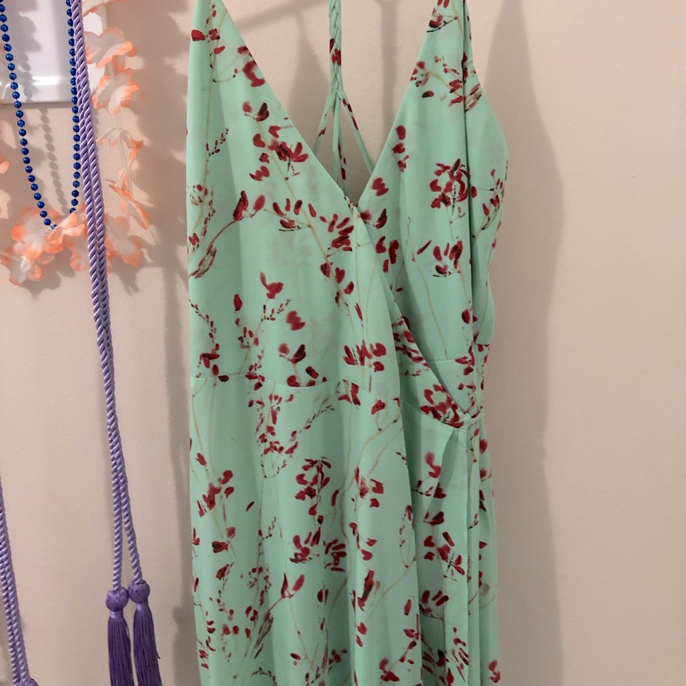 Long wrap around dress